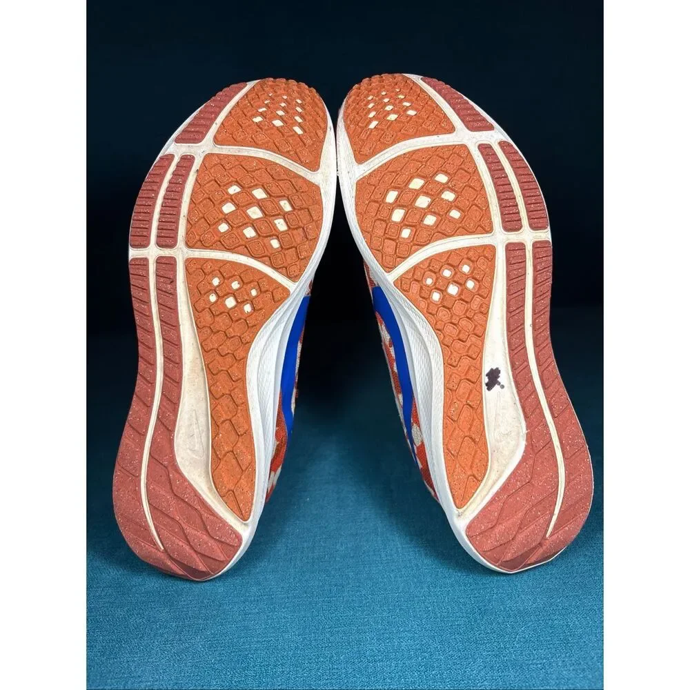 Nike Air Zoom Pegasus 40 Premium Floral Orange Blue Running Shoes Men’s Size 9 F